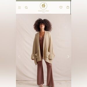 Indigo Luna tuula knit poncho sweater